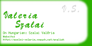 valeria szalai business card